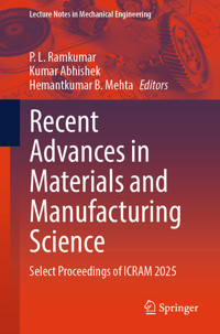 Recent Advances in Materials and Manufacturing Science -  - E-Book