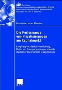 Die Performance von Privatisierungen am Kapitalmarkt - Martin Alexander Ahnefeld - E-Book