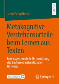 Metakognitive Verstehensurteile beim Lernen aus Texten - Jennifer Knellesen - E-Book