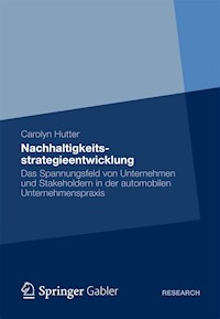 Nachhaltigkeitsstrategieentwicklung - Carolyn Hutter - E-Book