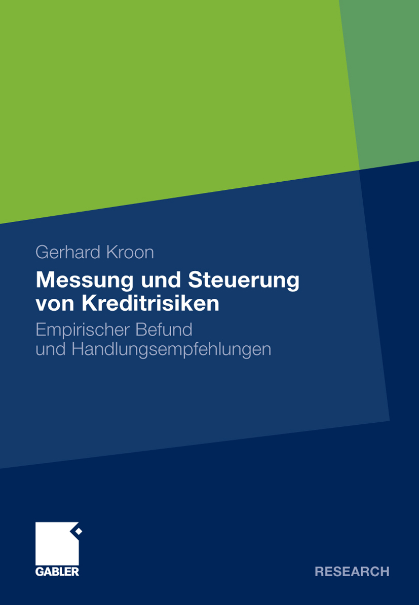Messung und Steuerung von Kreditrisiken - Gerhard Kroon - E-Book