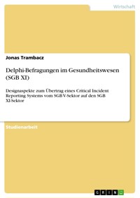 Delphi-Befragungen im Gesundheitswesen (SGB XI) - Jonas Trambacz - E-Book