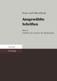 Ausgewählte Schriften - Franz Josef Worstbrock - E-Book
