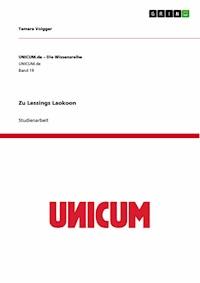 Zu Lessings Laokoon - Tamara Volgger - E-Book