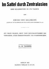 Im Sattel durch Zentralasien 6000 Kilometer in 176 Tagen - Salzmann, Erich von - kostenlos E-Book