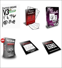 Tribal Tattoos Paket. 6 eBooks Tribal Tattoo Design Vorlagen. - Otmar Trierweiler - E-Book