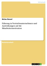 Führung in Vertriebsunternehmen und Auswirkungen auf die Mitarbeitermotivation - Niclas Ressel - E-Book