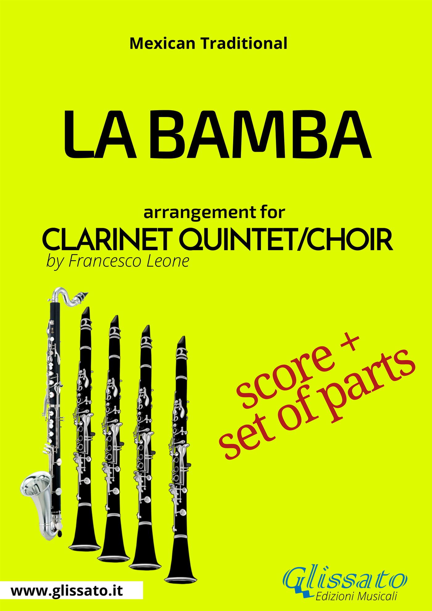 La Bamba - Clarinet Quintet/Choir score & parts - Francesco Leone - E-Book