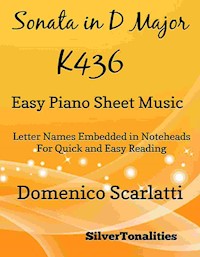 Sonata in D Major K436 Easy Piano Sheet Music - SilverTonalities - E-Book