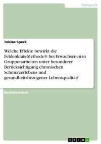 Welche Effekte bewirkt die Feldenkrais-Methode® bei Erwachsenen in Gruppenarbeiten unter besonderer Berücksichtigung chronischen Schmerzerlebens und gesundheitsbezogener Lebensqualität? - Tobias Speck - E-Book