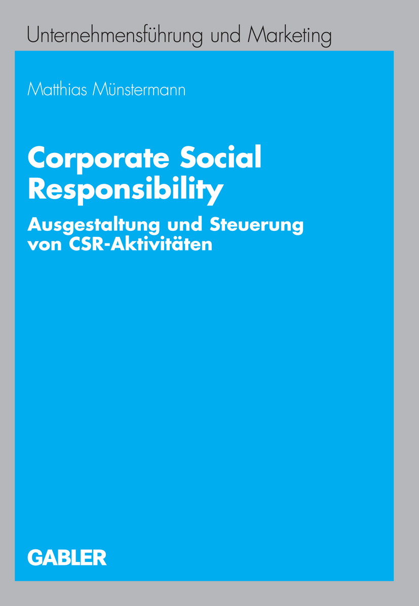 Corporate Social Responsibility - Matthias Münstermann - E-Book