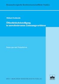 Öffentlichkeitsbeteiligung in umweltrelevanten Zulassungsverfahren - Michael Zschiesche - E-Book