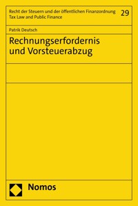 Rechnungserfordernis und Vorsteuerabzug - Patrik Deutsch - E-Book