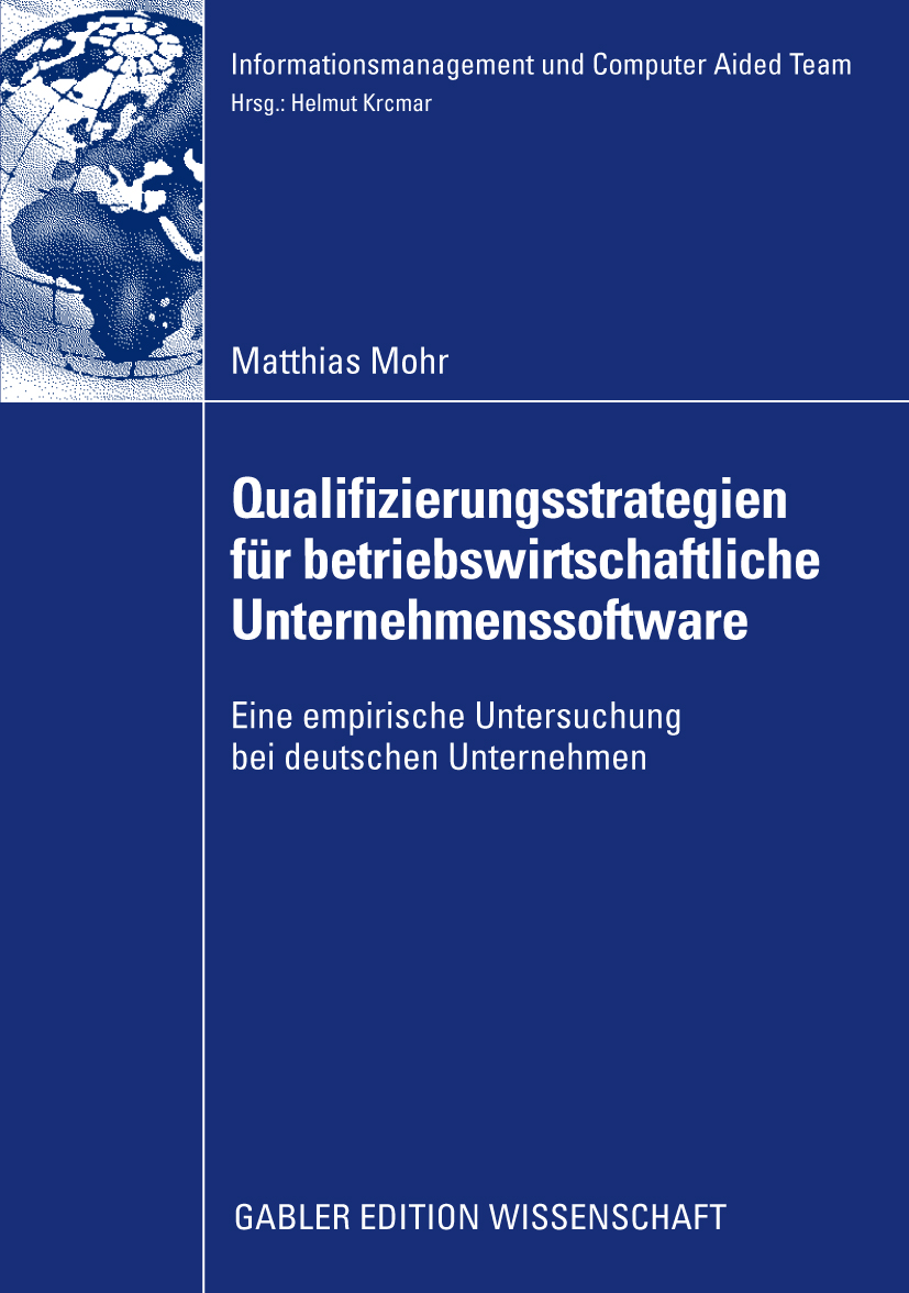 Qualifizierungsstrategien für betriebswirtschaftliche Unternehmenssoftware - Matthias Mohr - E-Book