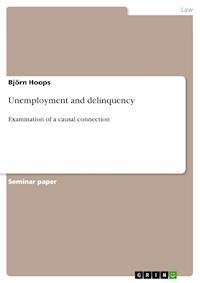 Unemployment and delinquency - Björn Hoops - E-Book