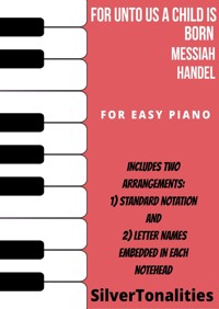 For Unto Us a Child is Born the Messiah Easy Piano Sheet Music Combo - SilverTonalities - E-Book