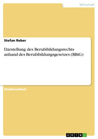 Darstellung des Berufsbildungsrechts anhand des Berufsbildungsgesetzes (BBiG) - Stefan Reber - E-Book