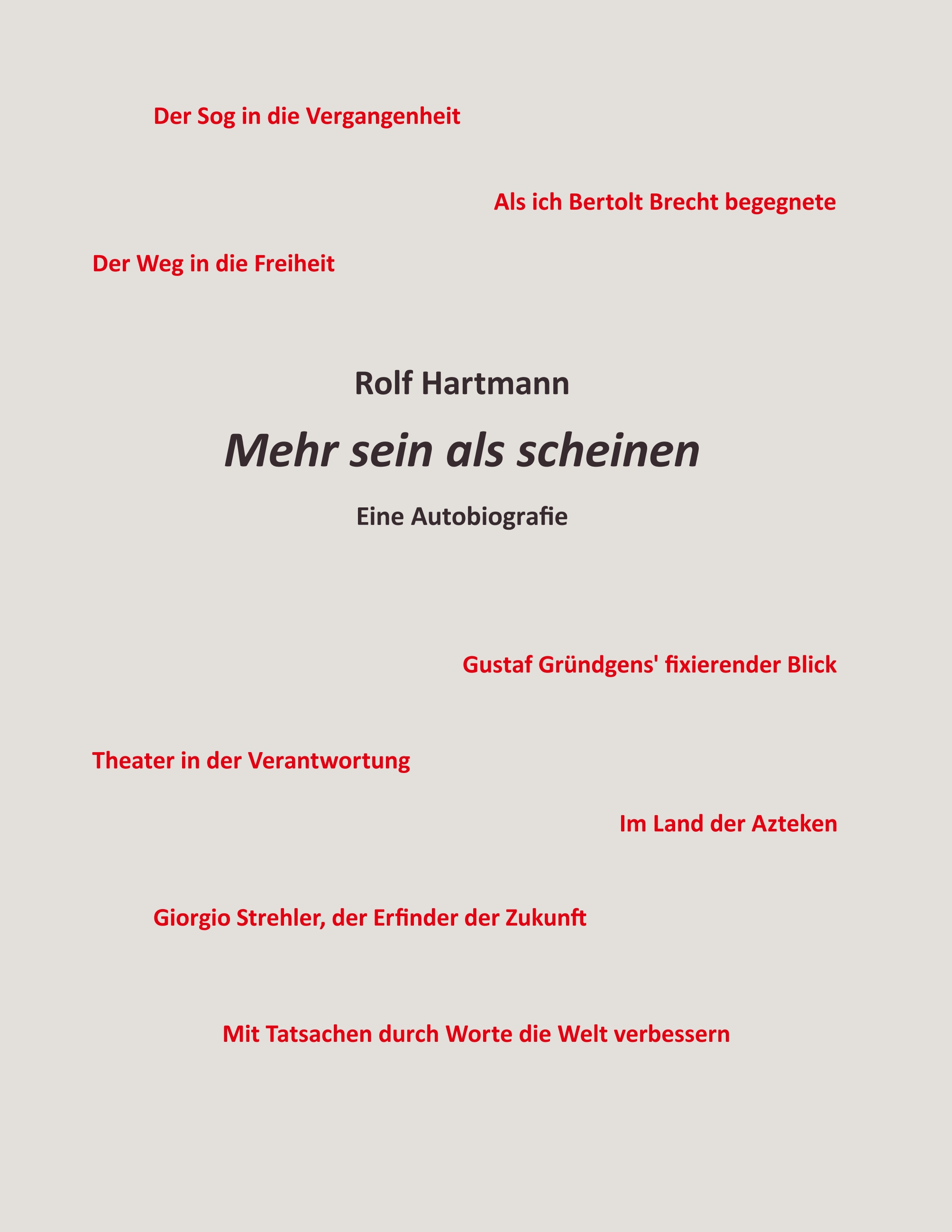 Mehr sein als scheinen - Rolf Hartmann - E-Book