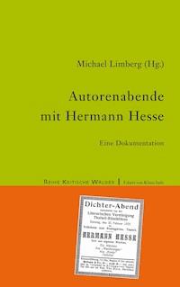 Autorenabende mit Hermann Hesse - - E-Book
