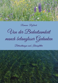 Von der Bedeutsamkeit manch belangloser Gedanken - Ramona Roßbach - E-Book