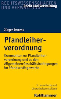 Pfandleiherverordnung - Jürgen Damrau - E-Book