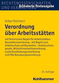 Verordnung über Arbeitsstätten - Volker Steinborn - E-Book