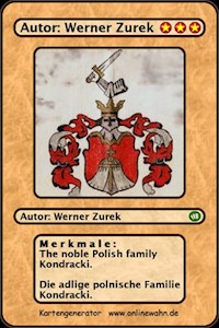 The noble Polish family Kondracki. Die adlige polnische Familie Kondracki. - Werner Zurek - E-Book