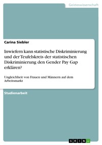 Inwiefern kann statistische Diskriminierung und der Teufelskreis der statistischen Diskriminierung den Gender Pay Gap erklären? - Carina Siebler - E-Book