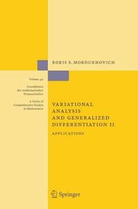 Variational Analysis and Generalized Differentiation II - Boris S. Mordukhovich - E-Book