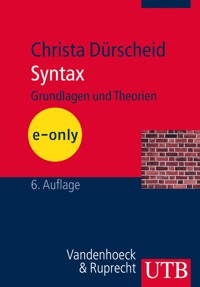Syntax - Christa Dürscheid - E-Book