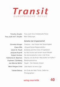 Transit 40. Europäische Revue - Ulrich K. Preuß - E-Book