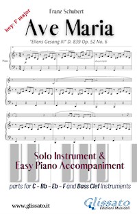 Ave Maria (Schubert) - Solo & Easy Piano (key F) - Franz Schubert - E-Book
