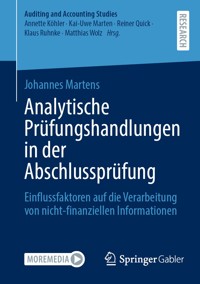 Analytische Prüfungshandlungen in der Abschlussprüfung - Johannes Martens - E-Book