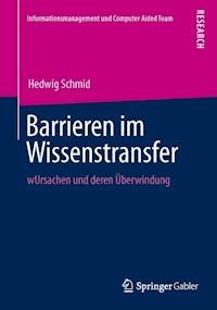 Barrieren im Wissenstransfer - Hedwig Schmid - E-Book