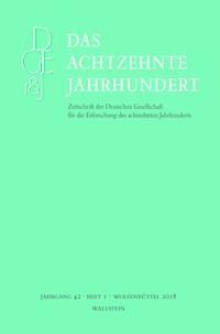 Das achtzehnte Jahrhundert 42/1 -  - E-Book