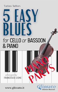 5 Easy Blues - Cello/Bassoon & Piano (Piano parts) - Ferdinand "Jelly Roll" Morton - E-Book