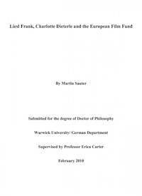 Liesl Frank, Charlotte Dieterle and the European Film Fund - Martin Sauter - E-Book