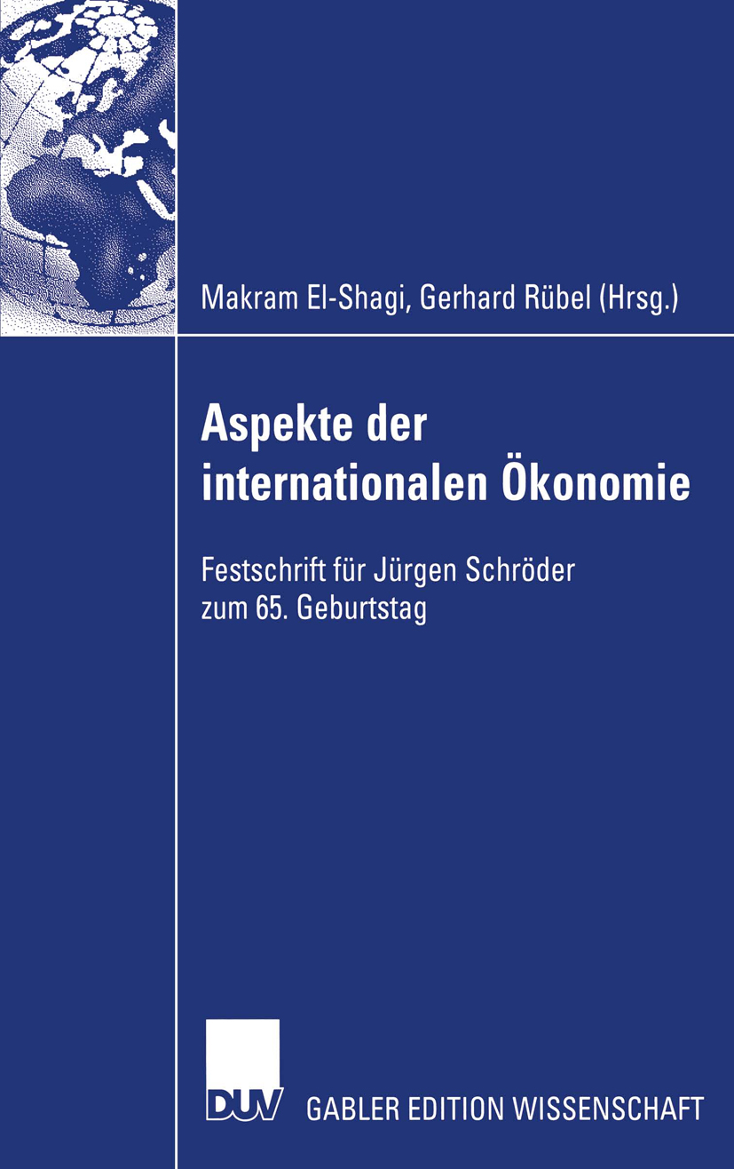 Aspekte der internationalen Ökonomie/Aspects of International Economics -  - E-Book