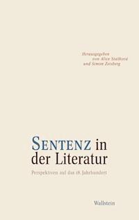 Sentenz in der Literatur -  - E-Book