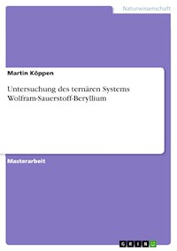 Untersuchung des ternären Systems Wolfram-Sauerstoff-Beryllium - Martin Köppen - E-Book