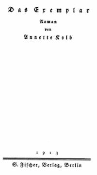 Das Exemplar - Kolb, Annette - kostenlos E-Book