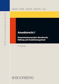 Anwaltsrecht I - Thomas A. Degen - E-Book