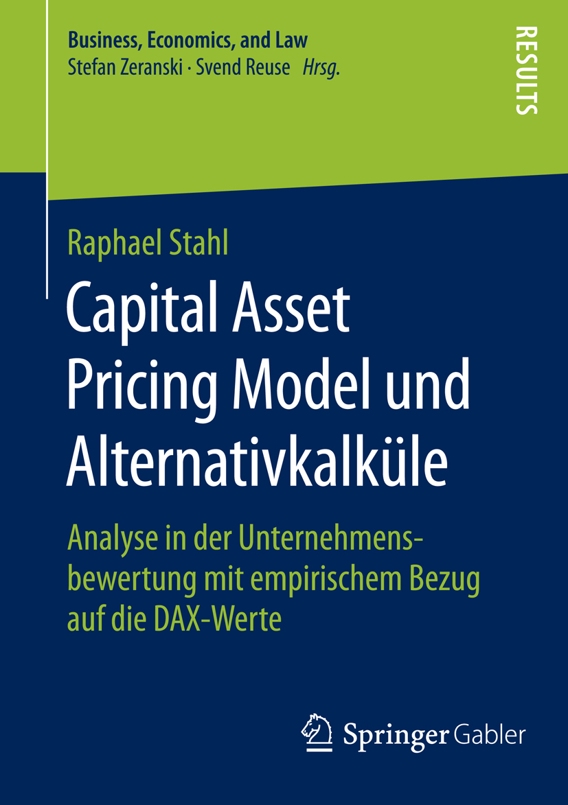 Capital Asset Pricing Model und Alternativkalküle - Raphael Stahl - E-Book