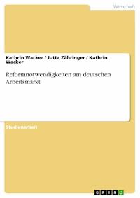 Reformnotwendigkeiten am deutschen Arbeitsmarkt - Kathrin Wacker - E-Book