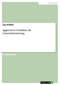 Aggressives Verhalten als Unterrichtsstörung - Lisa Kittler - E-Book