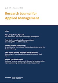 Research Journal for Applied Management - Jg. 3, Heft 1 -  - E-Book