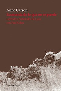 Economía de lo que no se pierde - Anne Carson - E-Book