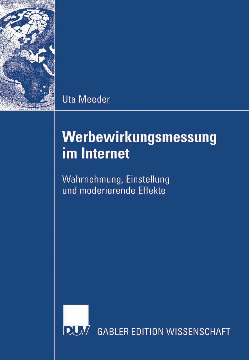 Werbewirkungsmessung im Internet - Uta Meeder - E-Book