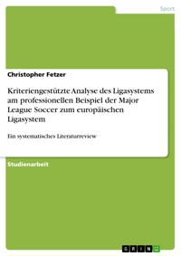 Kriteriengestützte Analyse des Ligasystems am professionellen Beispiel der Major League Soccer zum europäischen Ligasystem - Christopher Fetzer - E-Book