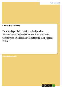 Bestandsproblematik als Folge der Finanzkrise 2008/2009 am Beispiel des Center of Excellence Electronic der Firma XXX - Laura Parlabene - E-Book